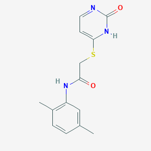 N-(2,5-dimethylphenyl)-2-((2-oxo-1,2-dihydropyrimidin-4-yl)thio)acetamide