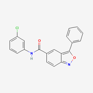 N-(3-chlorophenyl)-3-phenyl-2,1-benzoxazole-5-carboxamide