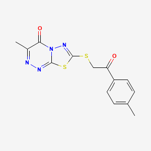 3-methyl-7-{[2-(4-methylphenyl)-2-oxoethyl]sulfanyl}-4H-[1,3,4]thiadiazolo[2,3-c][1,2,4]triazin-4-one