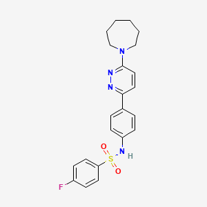 N-(4-(6-(azepan-1-yl)pyridazin-3-yl)phenyl)-4-fluorobenzenesulfonamide