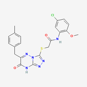 N-(5-chloro-2-methoxyphenyl)-2-{[6-(4-methylbenzyl)-7-oxo-7,8-dihydro[1,2,4]triazolo[4,3-b][1,2,4]triazin-3-yl]sulfanyl}acetamide