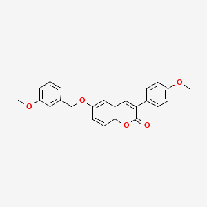 6-[(3-methoxybenzyl)oxy]-3-(4-methoxyphenyl)-4-methyl-2H-chromen-2-one