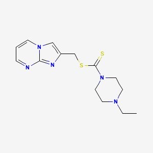 Imidazo[1,2-a]pyrimidin-2-ylmethyl 4-ethylpiperazine-1-carbodithioate