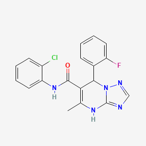 N-(2-chlorophenyl)-7-(2-fluorophenyl)-5-methyl-4,7-dihydro[1,2,4]triazolo[1,5-a]pyrimidine-6-carboxamide