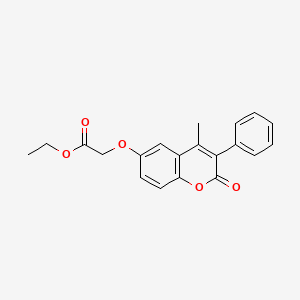 ethyl [(4-methyl-2-oxo-3-phenyl-2H-chromen-6-yl)oxy]acetate