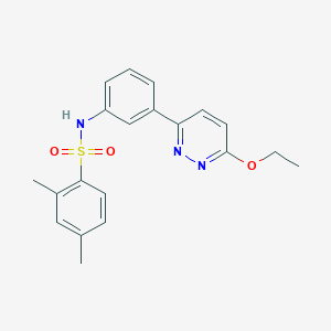 molecular formula C20H21N3O3S B11257355 N-(3-(6-ethoxypyridazin-3-yl)phenyl)-2,4-dimethylbenzenesulfonamide 