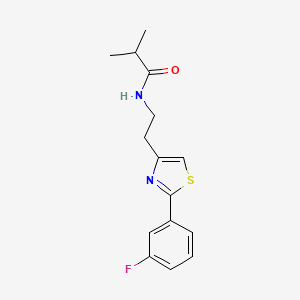 N-(2-(2-(3-fluorophenyl)thiazol-4-yl)ethyl)isobutyramide