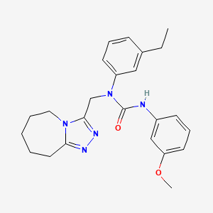 1-(3-ethylphenyl)-3-(3-methoxyphenyl)-1-(6,7,8,9-tetrahydro-5H-[1,2,4]triazolo[4,3-a]azepin-3-ylmethyl)urea