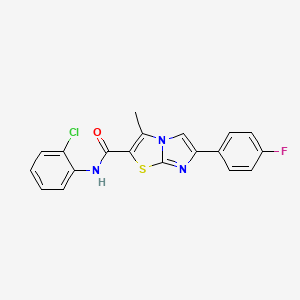 N-(2-chlorophenyl)-6-(4-fluorophenyl)-3-methylimidazo[2,1-b]thiazole-2-carboxamide