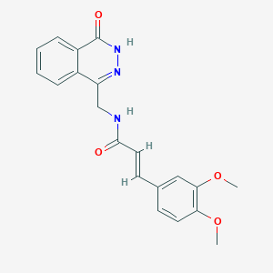 (E)-3-(3,4-dimethoxyphenyl)-N-((4-oxo-3,4-dihydrophthalazin-1-yl)methyl)acrylamide