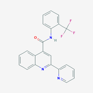 2-(pyridin-2-yl)-N-[2-(trifluoromethyl)phenyl]quinoline-4-carboxamide