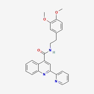 N-[2-(3,4-dimethoxyphenyl)ethyl]-2-pyridin-2-ylquinoline-4-carboxamide