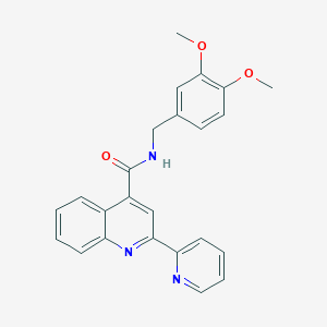 N-(3,4-dimethoxybenzyl)-2-(pyridin-2-yl)quinoline-4-carboxamide