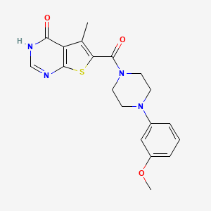 (4-Hydroxy-5-methylthieno[2,3-d]pyrimidin-6-yl)[4-(3-methoxyphenyl)piperazin-1-yl]methanone