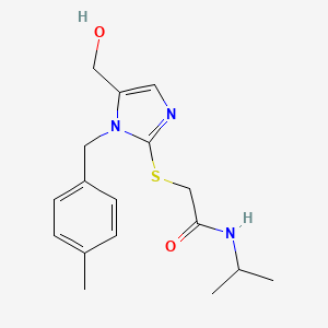 2-[[5-(Hydroxymethyl)-1-[(4-methylphenyl)methyl]-1H-imidazol-2-yl]thio]-N-(1-methylethyl)acetamide