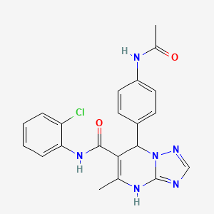 7-[4-(acetylamino)phenyl]-N-(2-chlorophenyl)-5-methyl-4,7-dihydro[1,2,4]triazolo[1,5-a]pyrimidine-6-carboxamide