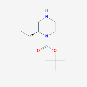 molecular formula C11H22N2O2 B112577 (R)-1-Boc-2-ethylPiperazine CAS No. 393781-70-9