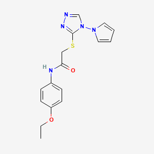 N-(4-ethoxyphenyl)-2-{[4-(1H-pyrrol-1-yl)-4H-1,2,4-triazol-3-yl]sulfanyl}acetamide