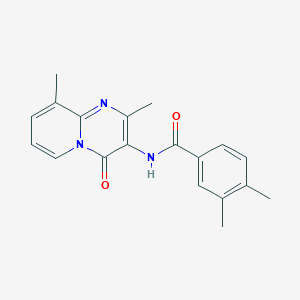 N-(2,9-dimethyl-4-oxo-4H-pyrido[1,2-a]pyrimidin-3-yl)-3,4-dimethylbenzamide