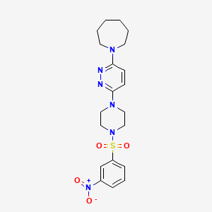 1-(6-(4-((3-Nitrophenyl)sulfonyl)piperazin-1-yl)pyridazin-3-yl)azepane