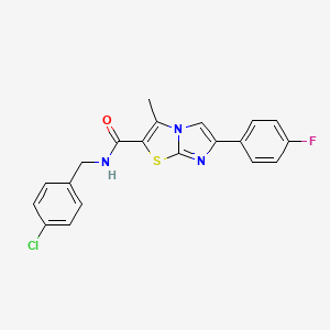 N-(4-chlorobenzyl)-6-(4-fluorophenyl)-3-methylimidazo[2,1-b]thiazole-2-carboxamide