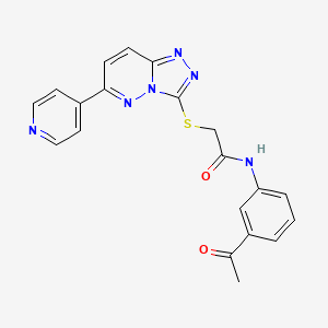 N-(3-Acetylphenyl)-2-{[6-(pyridin-4-YL)-[1,2,4]triazolo[4,3-B]pyridazin-3-YL]sulfanyl}acetamide