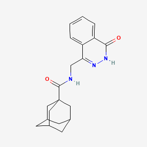 molecular formula C20H23N3O2 B11257850 N-[(4-oxo-3,4-dihydrophthalazin-1-yl)methyl]adamantane-1-carboxamide 