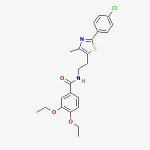 N-(2-(2-(4-chlorophenyl)-4-methylthiazol-5-yl)ethyl)-3,4-diethoxybenzamide