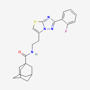 N-{2-[2-(2-Fluorophenyl)-[1,2,4]triazolo[3,2-B][1,3]thiazol-6-YL]ethyl}adamantane-1-carboxamide