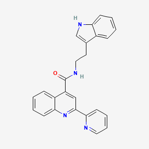 molecular formula C25H20N4O B11257916 N-[2-(1H-indol-3-yl)ethyl]-2-pyridin-2-ylquinoline-4-carboxamide 