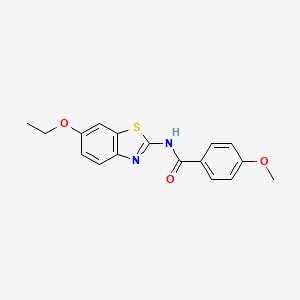 N-(6-ethoxy-1,3-benzothiazol-2-yl)-4-methoxybenzamide