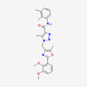 1-{[2-(2,3-dimethoxyphenyl)-5-methyl-1,3-oxazol-4-yl]methyl}-N-(2,3-dimethylphenyl)-5-methyl-1H-1,2,3-triazole-4-carboxamide