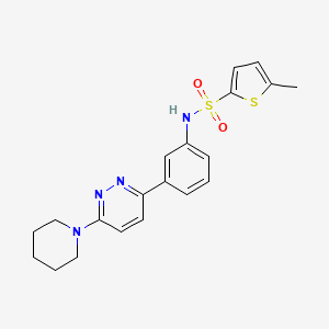 5-Methyl-N-{3-[6-(piperidin-1-YL)pyridazin-3-YL]phenyl}thiophene-2-sulfonamide