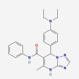 7-[4-(diethylamino)phenyl]-5-methyl-N-phenyl-4,7-dihydro[1,2,4]triazolo[1,5-a]pyrimidine-6-carboxamide