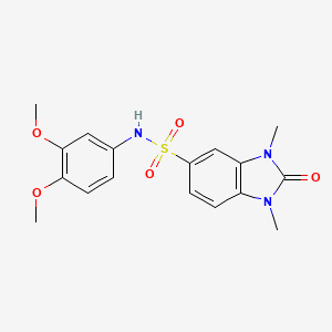 N-(3,4-dimethoxyphenyl)-1,3-dimethyl-2-oxo-2,3-dihydro-1H-benzimidazole-5-sulfonamide