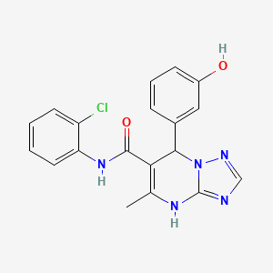 N-(2-chlorophenyl)-7-(3-hydroxyphenyl)-5-methyl-4,7-dihydro[1,2,4]triazolo[1,5-a]pyrimidine-6-carboxamide