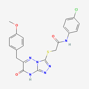 N-(4-chlorophenyl)-2-{[6-(4-methoxybenzyl)-7-oxo-7,8-dihydro[1,2,4]triazolo[4,3-b][1,2,4]triazin-3-yl]sulfanyl}acetamide