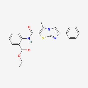 Ethyl 2-(3-methyl-6-phenylimidazo[2,1-b]thiazole-2-carboxamido)benzoate