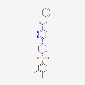 N-Benzyl-6-[4-(3,4-dimethylbenzenesulfonyl)piperazin-1-YL]pyridazin-3-amine