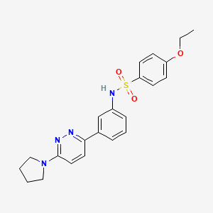 4-ethoxy-N-(3-(6-(pyrrolidin-1-yl)pyridazin-3-yl)phenyl)benzenesulfonamide