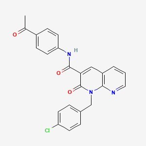 N-(4-acetylphenyl)-1-(4-chlorobenzyl)-2-oxo-1,2-dihydro-1,8-naphthyridine-3-carboxamide