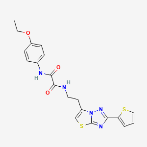 N1-(4-ethoxyphenyl)-N2-(2-(2-(thiophen-2-yl)thiazolo[3,2-b][1,2,4]triazol-6-yl)ethyl)oxalamide