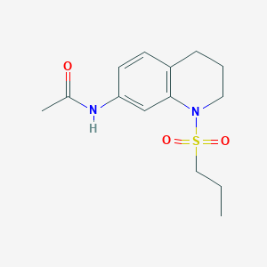 N-(1-(propylsulfonyl)-1,2,3,4-tetrahydroquinolin-7-yl)acetamide