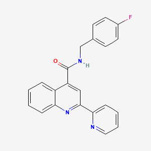 N-(4-fluorobenzyl)-2-(pyridin-2-yl)quinoline-4-carboxamide