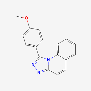 molecular formula C17H13N3O B11258375 1-(4-Methoxyphenyl)-[1,2,4]triazolo[4,3-a]quinoline 