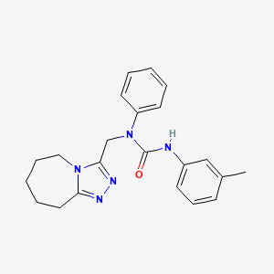 3-(3-methylphenyl)-1-phenyl-1-(6,7,8,9-tetrahydro-5H-[1,2,4]triazolo[4,3-a]azepin-3-ylmethyl)urea