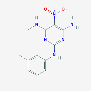 N4-Methyl-N2-(3-methylphenyl)-5-nitropyrimidine-2,4,6-triamine