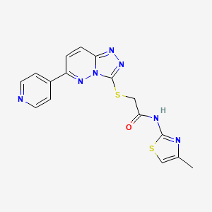 N-(4-methylthiazol-2-yl)-2-((6-(pyridin-4-yl)-[1,2,4]triazolo[4,3-b]pyridazin-3-yl)thio)acetamide