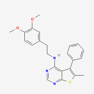 N-[2-(3,4-dimethoxyphenyl)ethyl]-6-methyl-5-phenylthieno[2,3-d]pyrimidin-4-amine