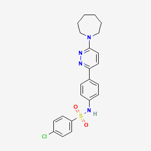 N-(4-(6-(azepan-1-yl)pyridazin-3-yl)phenyl)-4-chlorobenzenesulfonamide